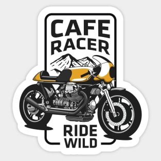 Cafe Racer Motorbike Sticker